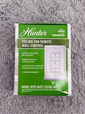 Hunter Green Ceiling Fan Remote Wall Control Plate